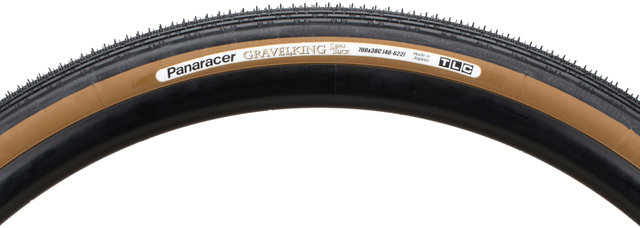 Panaracer Cubierta plegable Gravelking Semi Slick TLC 28" - black-brown/40-622 (700x38C)