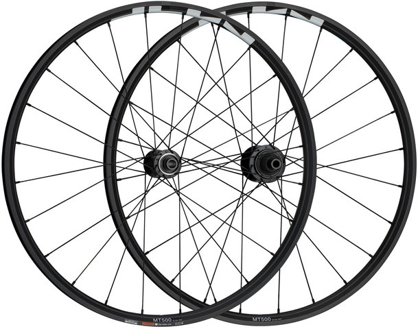 Shimano WH-MT500-CL-B / WH-MT501-CL-B Center Lock Disc 27.5" Wheelset - black/27.5" set (front 15x110 Boost + rea 12x148 Boost) Shimano Micro Spline