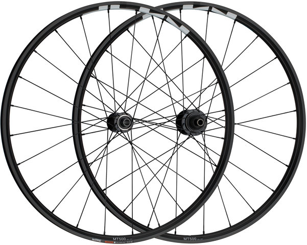 Shimano WH-MT500-CL-B / WH-MT501-CL-B Center Lock Disc 29" Wheelset - black/29" set (front 15x110 Boost + rear 12x148 Boost) Shimano Micro Spline