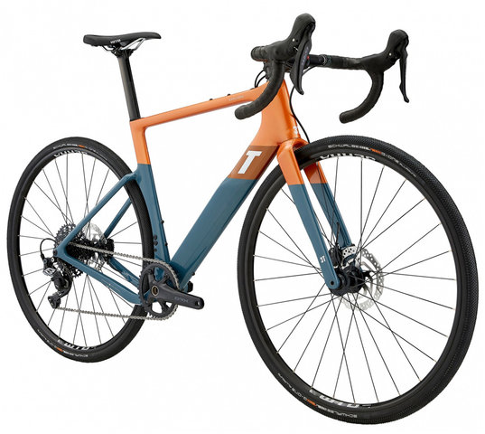 3T Exploro Race GRX 1X Carbon Gravelbike - orange-grey/M