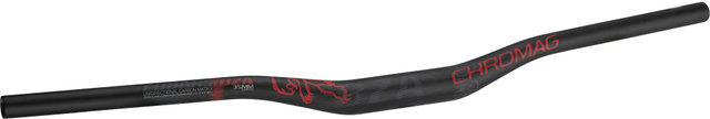 BZA 35 25 mm Carbon Riser Handlebars - black-red/800 mm 9°