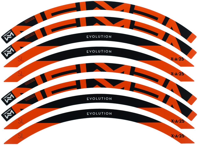 NEWMEN Rim Decal Kit X.A.25 - orange/27.5"