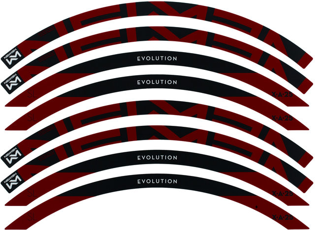 Kit de calcomanías para llantas X.A.25 - red/27,5"