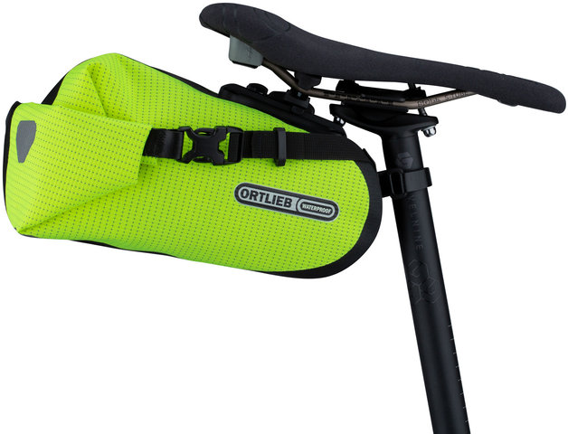 ORTLIEB Bolsa de sillín Saddle-Bag Two High Visibility - neon yellow-black reflective/4,1 litros