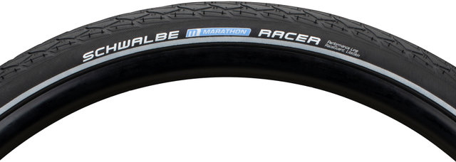 Schwalbe Marathon Racer Performance SpeedGrip LiteSkin 28" Wired Tyre - black-reflective/40-622