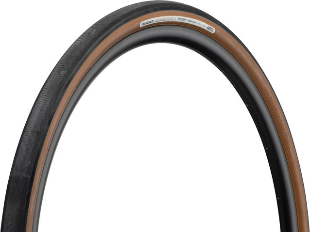 Panaracer Cubierta plegable GravelKing Slick Plus TLC 28" - black-brown/35-622 (700x35C)