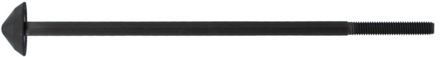 Eje de repuesto para bloqueador rueda delantera - negro/130 mm