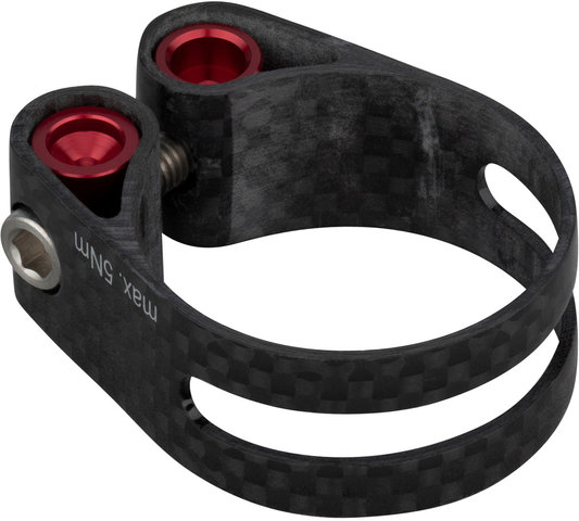 Procraft Abrazadera de sillín PRC SPC1 Carbon - carbono rojo/34,9 mm