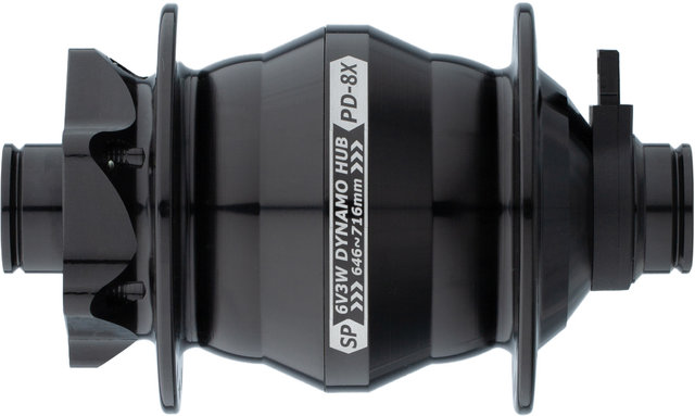 Nabendynamo PD-8X-110 QR15 Disc 6-Loch - schwarz/32 Loch