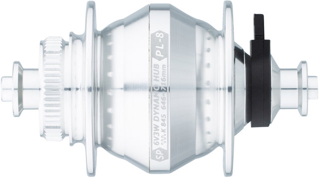 Dinamo de buje PL-8 Disc Center Lock - plata/36 agujeros