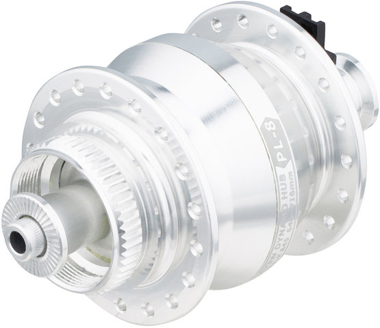 Dinamo de buje PL-8 Disc Center Lock - plata/36 agujeros