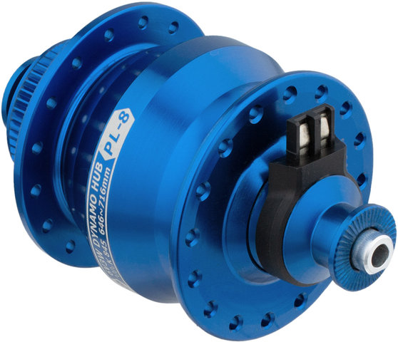 Dinamo de buje PL-8 Disc Center Lock - azul/32 agujeros