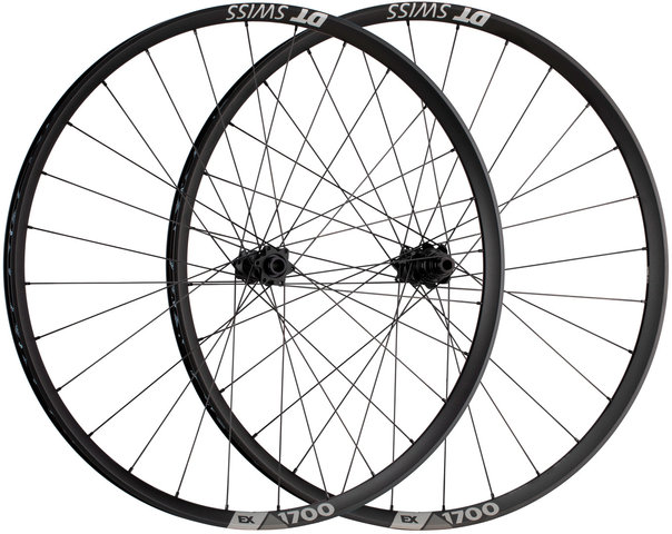 DT Swiss EX 1700 SPLINE 30 Boost 6-Bolt Disc 29" Wheelset - black/29" set (front 15x110 Boost + rear 12x148 Boost) SRAM XD