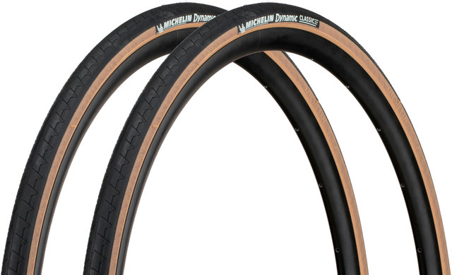 Michelin Cubierta de alambre en set de 2 Dynamic Classic 28" - negro-transparente/25-622