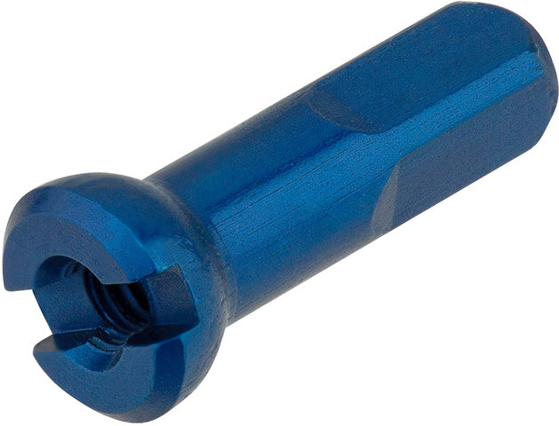 Sapim Polyax Aluminium-Nippel - 20 Stück - blau/14 mm