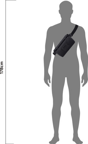 ORTLIEB Metrosphere Sling-Bag Waist bag - black embossed | 3000 ml