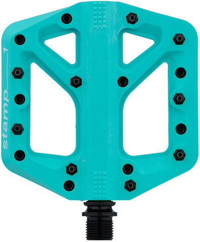 crankbrothers Pédales à Plateforme Stamp 1 LE - turquoise/small