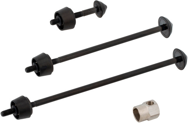 Pitlock Locking Skewer Set 02 for Front Wheel + Rear Wheel + Seatpost - black/universal