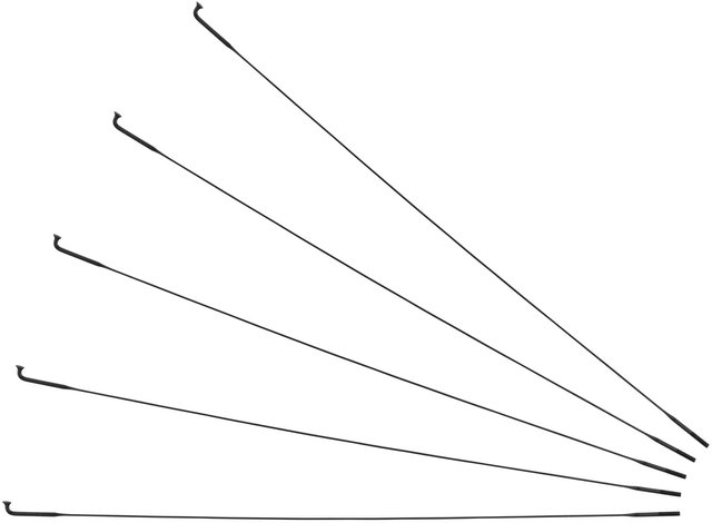 Sapim CX-Ray J-Bend Speichen + Nippel - 5 Stück - schwarz/298 mm
