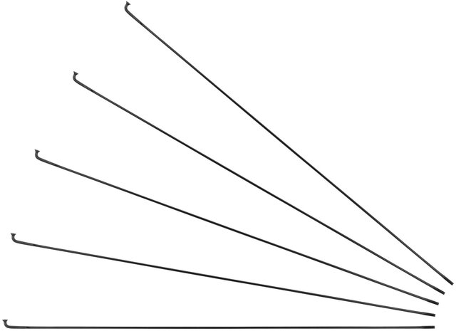 Sapim D-Light J-Bend Speichen + Nippel - 5 Stück - schwarz/292 mm