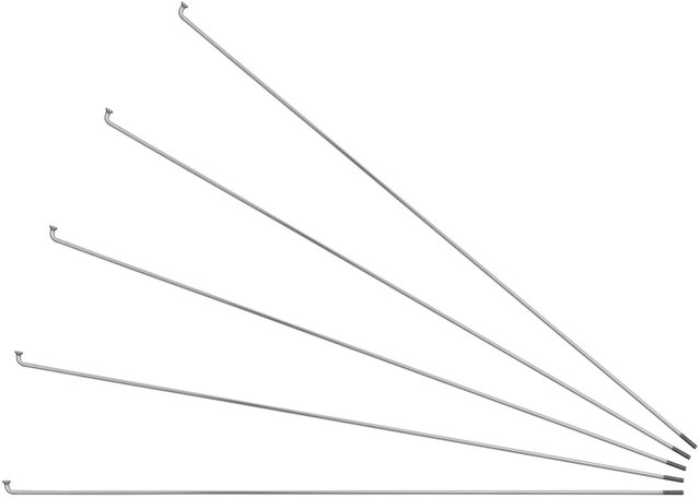 Sapim Rayons Leader J-Bend + Écrous - 5 pièces - argenté/298 mm