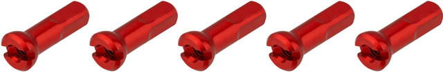 Sapim Polyax Aluminium-Nippel - 5 Stück - rot/14 mm
