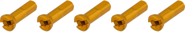 Sapim Polyax Aluminium-Nippel - 5 Stück - gold/14 mm