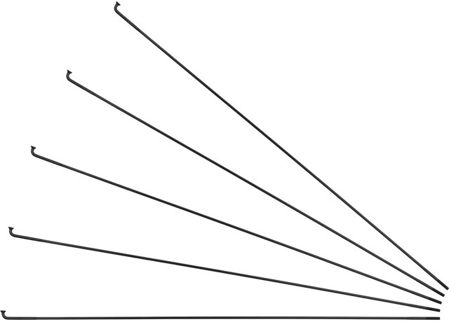 Sapim Race J-Bend Speichen + Nippel - 5 Stück - schwarz/298 mm