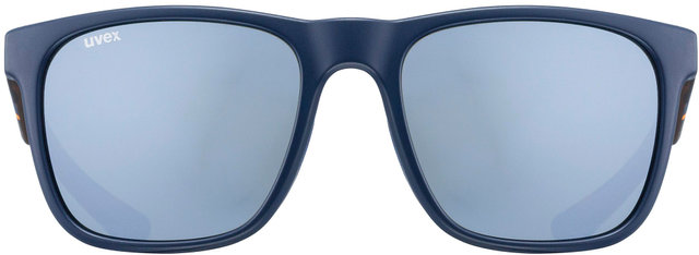 uvex Lunettes de Sport LGL 42 - blue mat-havanna/litemirror silver