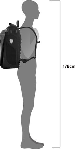 ORTLIEB Vario Plus QL2.2 Rucksack-Fahrradtasche Hybrid - black/26000 ml