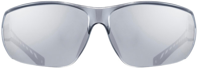 uvex Lunettes de Sport sportstyle 204 - black-white/mirror silver