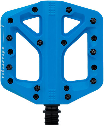 crankbrothers Pédales à Plateforme Stamp 1 - blue/small