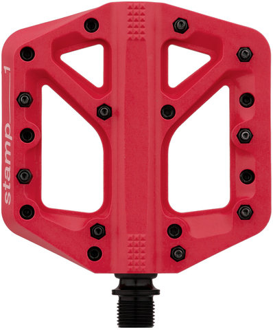 crankbrothers Pedales de plataforma Stamp 1 - red/small