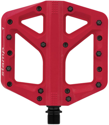 crankbrothers Pédales à Plateforme Stamp 1 - red/large