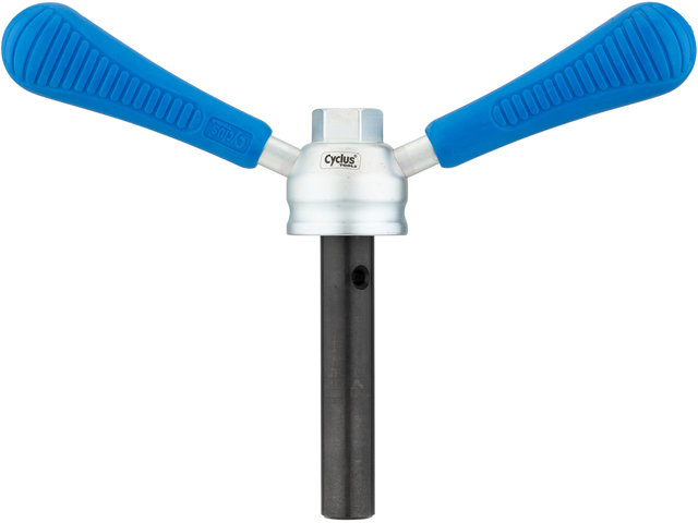 Herramienta profesional p ejes de pedalier Shimano Hollowtech II - azul-plata/universal