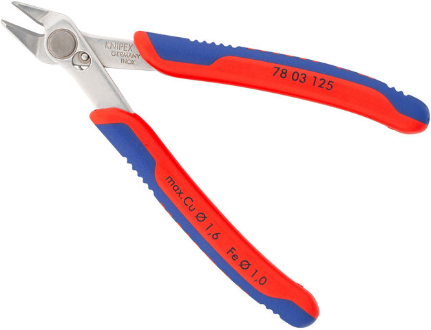 Alicates Electronic Super Knips® - rojo-azul/125 mm