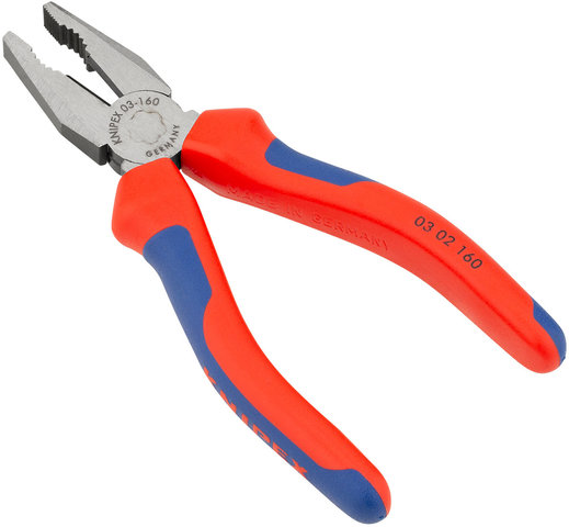 Knipex Alicates universales - rojo-azul/160 mm