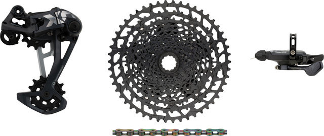 SRAM X01 Eagle 1x12-speed E-Bike Upgrade Kit with Cassette for Shimano - black - XX1 rainbow/Shimano MTB/14 teeth/Shimano MTB/none/11-50/none/without
