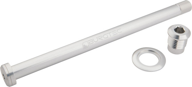 Burgtec Eje pasante de 184 mm HR para Orbea - rhodium silver | 148 mm