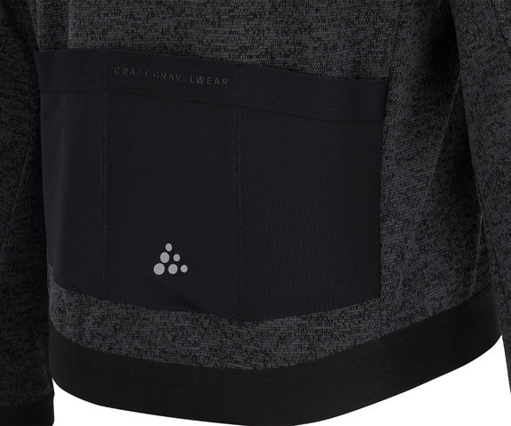Craft Chaqueta Adv Gravel SubZ Knit - black melange/M