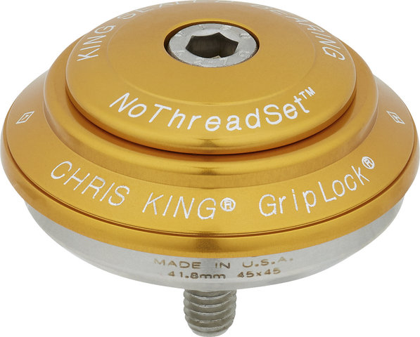 Chris King DropSet 2 IS42/28.6 - IS52/40 GripLock Headset - gold/1 1/8" - 1,5" tapered/IS42/28,6 - IS52/40