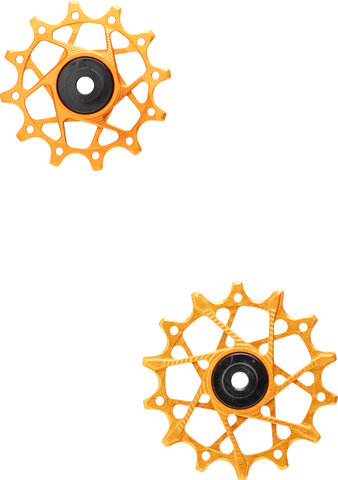 Garbaruk Juego de Poleas 12 + 14 Dientes para SRAM 11-/12-Velocidades - naranja | 12 dientes (rueda guía), 14 dientes (rueda tensora)