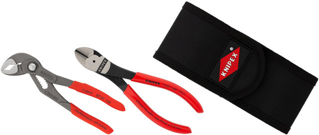 Knipex Mini Pliers Set in Tool Belt Pouch - red/universal