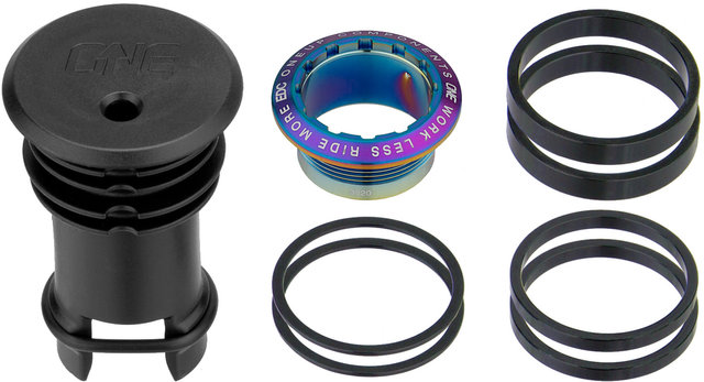 OneUp Components Tapa de juego de dirección EDC Top Cap - oil slick/1 1/8"