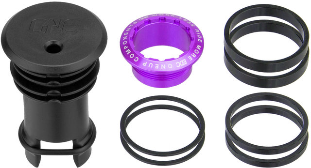 OneUp Components Tapa de juego de dirección EDC Top Cap - purple/1 1/8"