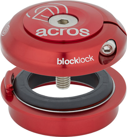 Acros Blocklock ZS44/28,6 Steuersatz Oberteil für 164° Lenkeinschlag - rot/ZS44/28,6