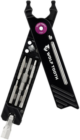 Wolf Tooth Components Pince Combinée 8-Bit Pack Pliers avec Outil Multifonctions - black-black/universal