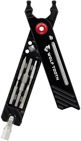 Wolf Tooth Components 8-Bit Pack Pliers Kombizange mit Multitool - black-red/universal