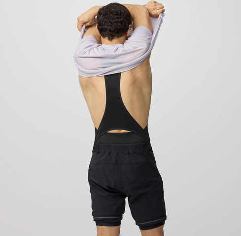 Fjällräven Hoja Bib Shorts Trägerhose - black | L