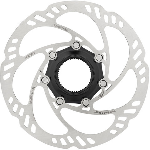 MDR-C CL Center Lock Brake Rotor for Thru-Axle - silver/160 mm